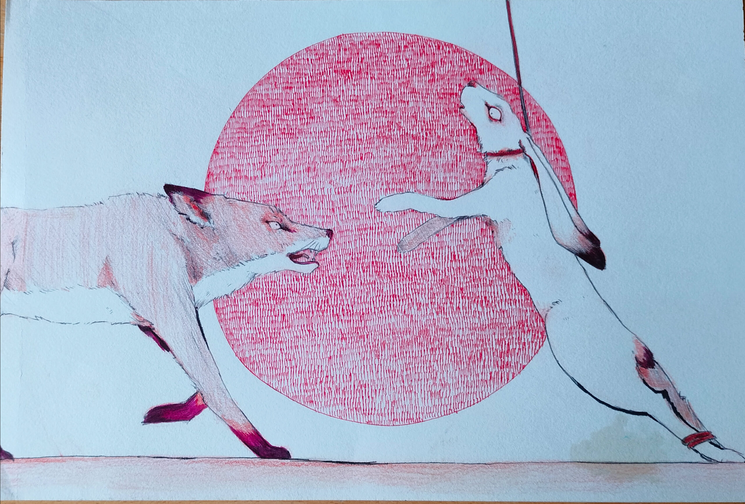 “caught”